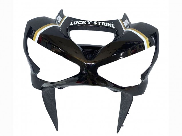 2003-2004 Kawasaki ZX6R Motorcycle Fairings - Glossy Black White Motul Lucky Strike Canada for Sale