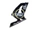 2003-2004 Kawasaki ZX6R Motorcycle Fairings - Glossy Black White Motul Lucky Strike Canada for Sale
