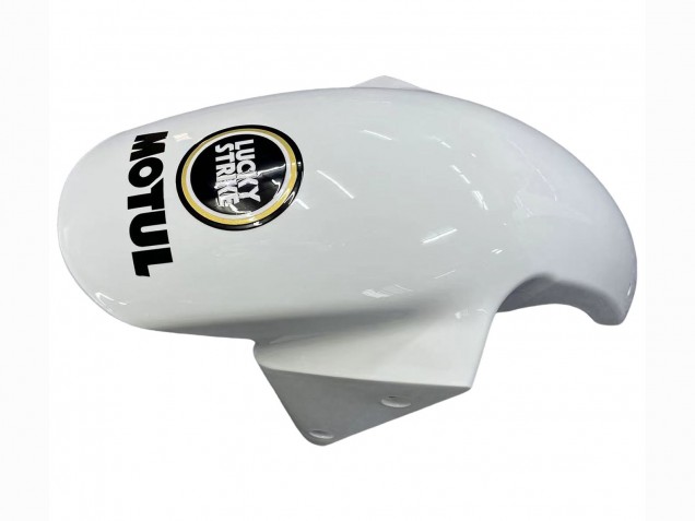 2003-2004 Kawasaki ZX6R Motorcycle Fairings - White Black Motul Lucky Strike Canada for Sale