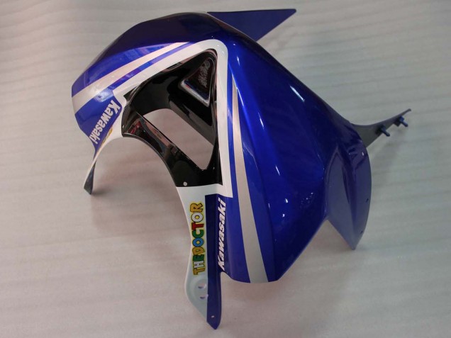 2003-2004 Kawasaki ZX6R Motorcycle Fairings - White Blue Red Fiat Canada for Sale