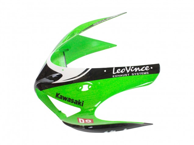 2005-2006 Kawasaki ZX6R Motorcycle Fairings - Green Red Black Elf 66 Canada for Sale