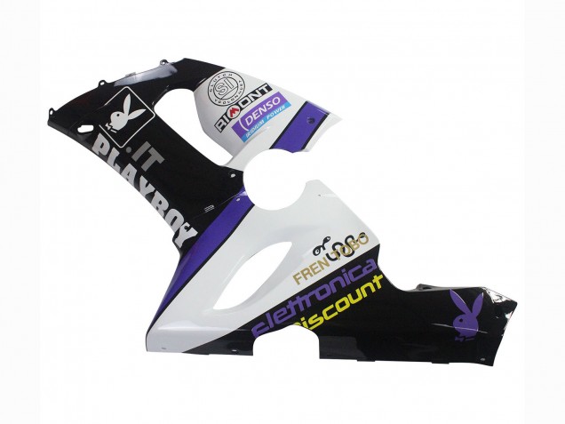 2005-2006 Kawasaki ZX6R Motorcycle Fairings - White Purple Black Rizoma Playboy DENSO Canada for Sale