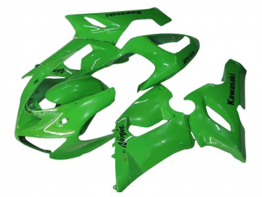 2005-2006 Kawasaki ZX6R Motorcycle Fairings - Green Canada for Sale