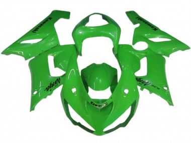 2005-2006 Kawasaki ZX6R Motorcycle Fairings - Green Canada for Sale
