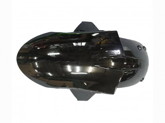 2005-2006 Kawasaki ZX6R Motorcycle Fairing - Glossy Black Green Flame Canada for Sale