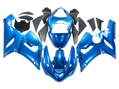 2005-2006 Kawasaki ZX6R Motorcycle Fairings - Glossy Blue Canada for Sale