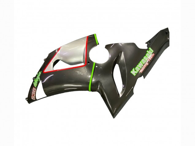 2005-2006 Kawasaki ZX6R Motorcycle Fairings - Black Silver Green Red K-26 Canada for Sale