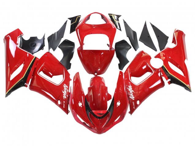 2005-2006 Kawasaki ZX6R Motorcycle Fairings - Red Yellow Black Canada for Sale