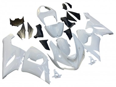 2005-2006 Kawasaki ZX6R Motorcycle Fairings - White Canada for Sale