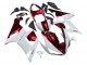 2005-2006 Kawasaki ZX6R Motorcycle Fairings - White Red Canada for Sale