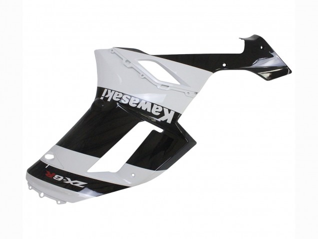 2007-2008 Kawasaki ZX6R Motorcycle Fairing - White Black Canada for Sale