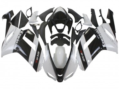 2007-2008 Kawasaki ZX6R Motorcycle Fairing - White Black Canada for Sale
