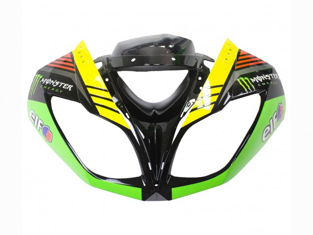 2009-2012 Kawasaki ZX6R Motorcycle Fairings - Green Glossy Black Yellow White Red Elf Monster Canada for Sale