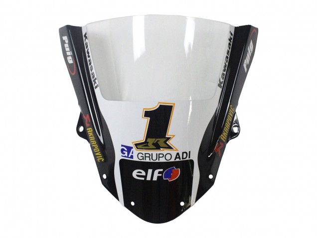 2009-2012 Kawasaki ZX6R Motorcycle Fairings - Green Glossy Black Yellow White Red Elf Monster Canada for Sale