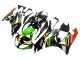 2009-2012 Kawasaki ZX6R Motorcycle Fairings - Green Glossy Black Yellow White Red Elf Monster Canada for Sale