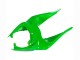 2009-2012 Kawasaki ZX6R Motorcycle Fairings - Green Glossy Black Canada for Sale