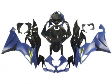 2009-2012 Kawasaki ZX6R Motorcycle Fairing - Blue Glossy Black Yellow Canada for Sale