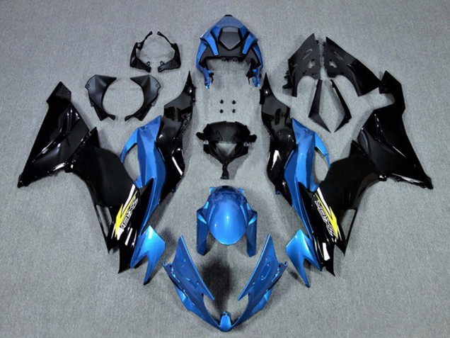2009-2012 Kawasaki ZX6R Motorcycle Fairings - Blue Glossy Black Yellow Canada for Sale