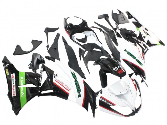 2009-2012 Kawasaki ZX6R Motorcycle Fairings - White Red Black Green Canada for Sale