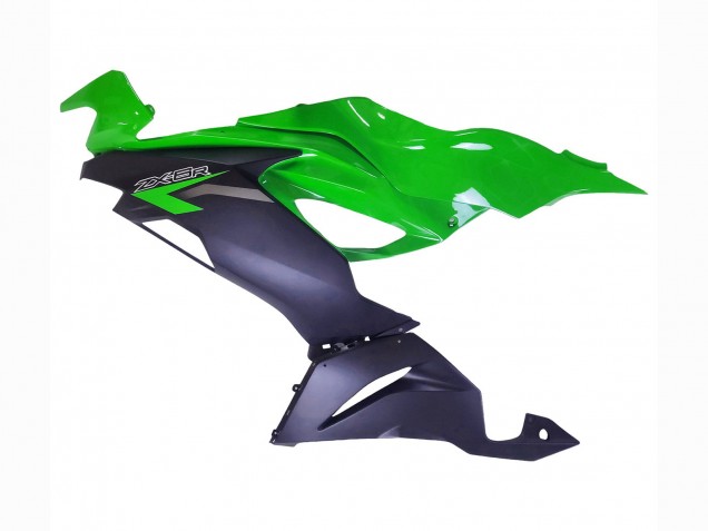 2019-2022 Kawasaki ZX6R Motorcycle Fairings - Green Matte Black Canada for Sale