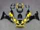 2019-2022 Kawasaki ZX6R Motorcycle Fairings - Yellow Matte Black Canada for Sale