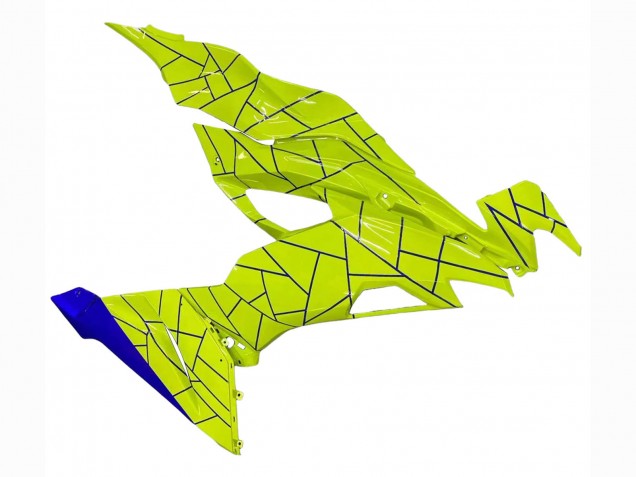 2019-2022 Kawasaki ZX6R Motorcycle Fairings - Blue Yellow Canada for Sale