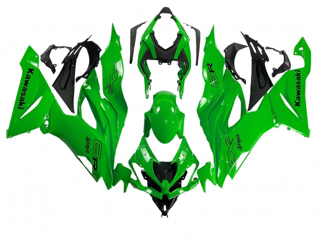 2019-2022 Kawasaki ZX6R Motorcycle Fairings - Green Canada for Sale