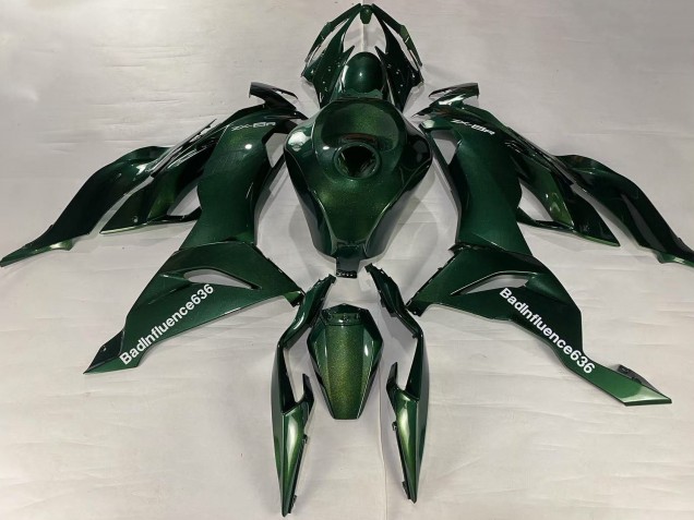 2019-2022 Kawasaki ZX6R Motorcycle Fairings - Dark Green Canada for Sale