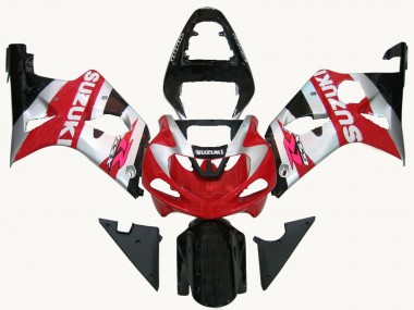 2000-2002 Suzuki GSXR1000 Motorcycle Fairings - Red Silver White Black Canada for Sale