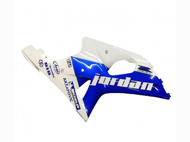 2000-2002 Suzuki GSXR1000 Motorcycle Fairings - White Blue Jordan 59 Canada for Sale