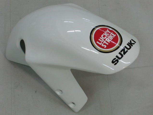 2000-2002 Suzuki GSXR1000 Motorcycle Fairings - White Red Lucky Strike Canada for Sale