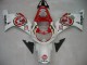 2000-2002 Suzuki GSXR1000 Motorcycle Fairings - White Red Lucky Strike Canada for Sale