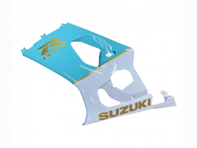 2003-2004 Suzuki GSXR 1000 Motorcycle Fairings - White Light Blue Gold Canada for Sale