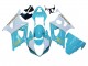 2003-2004 Suzuki GSXR 1000 Motorcycle Fairings - White Light Blue Gold Canada for Sale