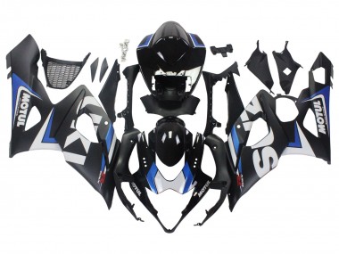 2005-2006 Suzuki GSXR 1000 Motorcycle Fairings - Black Blue White Motul Canada for Sale