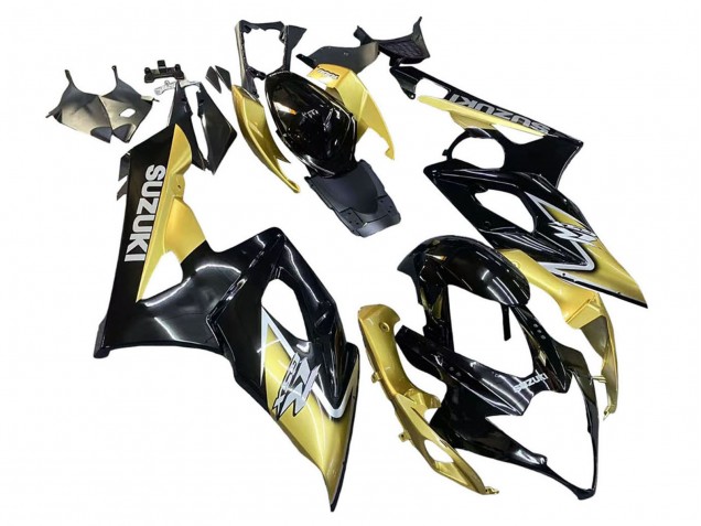 2005-2006 Suzuki GSXR 1000 Motorcycle Fairings - Black Gold Canada for Sale