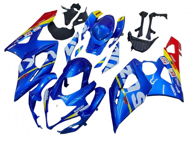 2005-2006 Suzuki GSXR 1000 Motorcycle Fairings - Blue Yellow Red White Canada for Sale