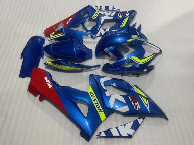2005-2006 Suzuki GSXR 1000 Motorcycle Fairings - Blue Yellow Red Motul Ecstar Canada for Sale