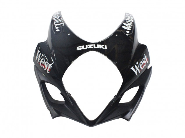2007-2008 Suzuki GSXR 1000 Motorcycle Fairings - Glossy Black White West Canada for Sale