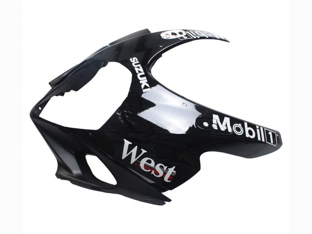 2007-2008 Suzuki GSXR 1000 Motorcycle Fairings - Glossy Black White West Canada for Sale