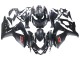 2007-2008 Suzuki GSXR 1000 Motorcycle Fairings - Matte Black Red Decal Canada for Sale