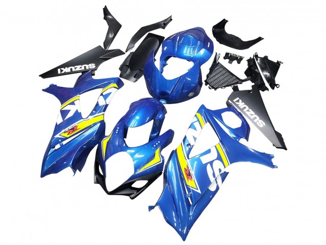 2007-2008 Suzuki GSXR 1000 Motorcycle Fairings - Blue Yellow Black Canada for Sale