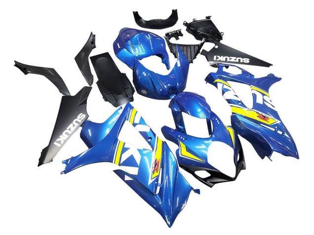 2007-2008 Suzuki GSXR 1000 Motorcycle Fairings - Blue Yellow Black Canada for Sale