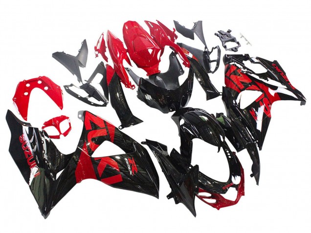 2009-2016 Suzuki GSXR 1000 Motorcycle Fairing Kits - Glossy Black Red Canada for Sale