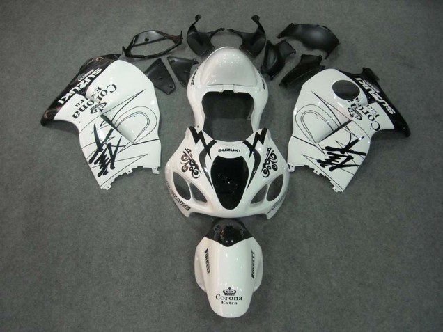 1996-2007 Suzuki GSXR 1300 Hayabusa Motorcycle Fairings - White Black Corona Canada for Sale