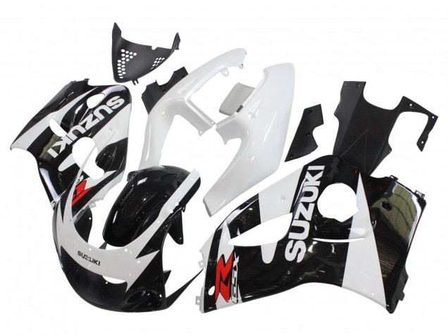 1996-2000 Suzuki GSXR 600 / GSXR 750 Motorcycle Fairings - Black White Canada for Sale