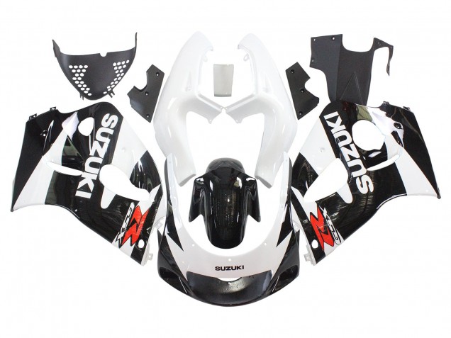 1996-2000 Suzuki GSXR 600 / GSXR 750 Motorcycle Fairings - Black White Canada for Sale