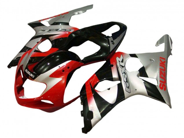 2001-2003 Suzuki GSXR 600 / GSXR 750 Motorcycle Fairing Kits - Silver Red Glossy Black Canada for Sale