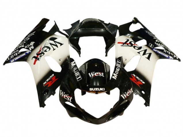 2001-2003 Suzuki GSXR 600 / GSXR 750 Motorcycle Fairings - Glossy Black White West Red Canada for Sale