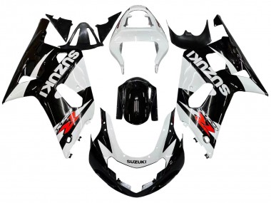 2001-2003 Suzuki GSXR 600 / GSXR 750 Motorcycle Fairings - White Glossy Black Red Canada for Sale